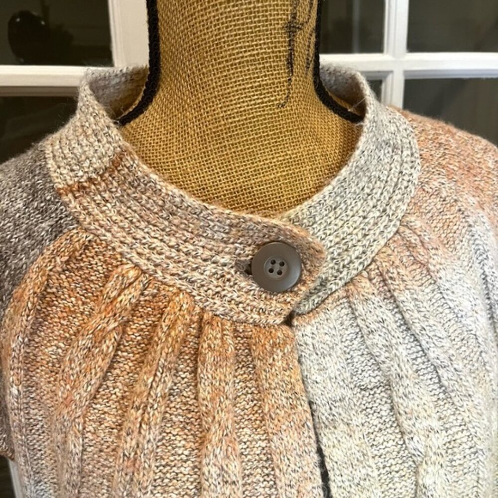 Westbound Petites Open Front Knit Cardigan Sweater Multicolor Ombre Size XLP - Picture 2 of 8